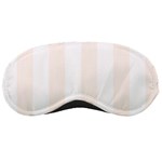 Vertical Stripes - White and Seashell Sleeping Mask