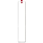 Vertical Stripes - White and Seashell Large Book Mark
