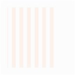 Vertical Stripes - White and Seashell Small Garden Flag (Two Sides)