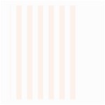 Vertical Stripes - White and Seashell Large Garden Flag (Two Sides)