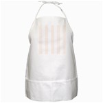 Vertical Stripes - White and Seashell BBQ Apron