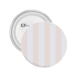 Vertical Stripes - White and Seashell 2.25  Button