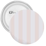 Vertical Stripes - White and Seashell 3  Button