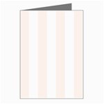Vertical Stripes - White and Seashell Greeting Cards (Pkg of 8)