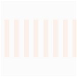 Vertical Stripes - White and Seashell 4  x 8  Photo Cards