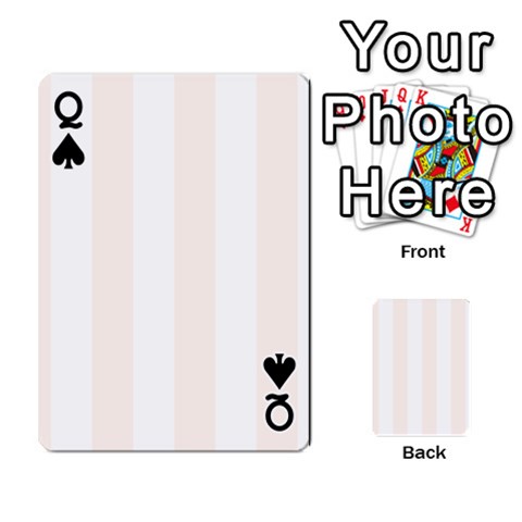 Queen Vertical Stripes Front - SpadeQ