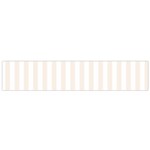 Vertical Stripes - White and Linen Flano Scarf (Small)