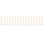 Vertical Stripes - White and Linen Flano Scarf (Large)