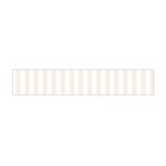 Vertical Stripes - White and Linen Flano Scarf (Mini)