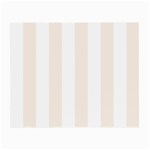 Vertical Stripes - White and Linen Small Glasses Cloth (2 Sides)