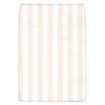 Vertical Stripes - White and Linen Removable Flap Cover (L)