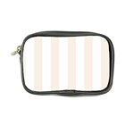 Vertical Stripes - White and Linen Coin Purse