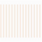 Vertical Stripes - White and Linen Collage 11  x 14 