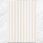 Vertical Stripes - White and Linen Canvas 12  x 18 
