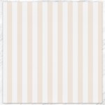 Vertical Stripes - White and Linen Canvas 16  x 16 