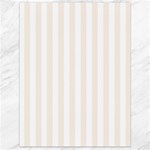 Vertical Stripes - White and Linen Canvas 18  x 24 
