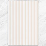 Vertical Stripes - White and Linen Canvas 20  x 30 