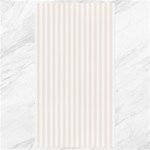 Vertical Stripes - White and Linen Canvas 40  x 72 