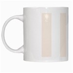 Vertical Stripes - White and Linen White Mug