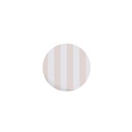 Vertical Stripes - White and Linen 1  Mini Button