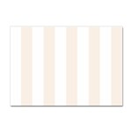 Vertical Stripes - White and Linen Sticker A4 (100 pack)