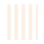 Vertical Stripes - White and Linen Greeting Card 4.5  x 6 