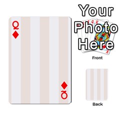 Queen Vertical Stripes Front - DiamondQ