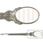 Vertical Stripes - White and Linen Letter Opener