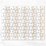 Vertical Stripes - White and Linen Jigsaw Puzzle (Rectangular)