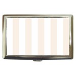 Vertical Stripes - White and Linen Cigarette Money Case