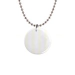 Vertical Stripes - White and Ivory 1  Button Necklace