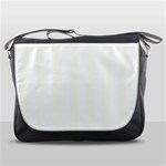 Vertical Stripes - White and Ivory Messenger Bag