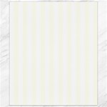 Vertical Stripes - White and Ivory Canvas 8  x 10 