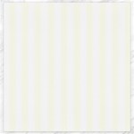 Vertical Stripes - White and Ivory Canvas 20  x 20 