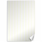Vertical Stripes - White and Ivory Canvas 20  x 30 