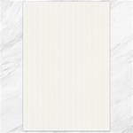 Vertical Stripes - White and Ivory Canvas 24  x 36 