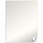 Vertical Stripes - White and Ivory Canvas 36  x 48 