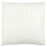 Vertical Stripes - White and Ivory Large Cushion Case (Two Sides)