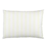 Vertical Stripes - White and Ivory Pillow Case (Two Sides)