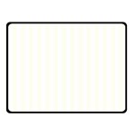 Vertical Stripes - White and Ivory Double Sided Fleece Blanket (Small) (Two Sides)