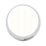 Vertical Stripes - White and Ivory 4-Port USB Hub (Two Sides)