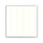 Vertical Stripes - White and Ivory Memory Card Reader with Storage (Square)