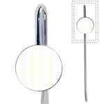 Vertical Stripes - White and Ivory Book Mark