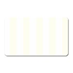 Vertical Stripes - White and Ivory Magnet (Rectangular)