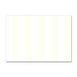 Vertical Stripes - White and Ivory Sticker A4 (10 pack)