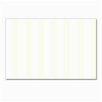 Vertical Stripes - White and Ivory Postcards 5  x 7  (Pkg of 10)
