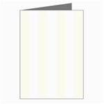 Vertical Stripes - White and Ivory Greeting Card