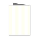 Vertical Stripes - White and Ivory Mini Greeting Cards (Pkg of 8)