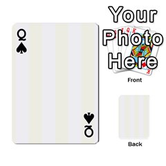 Queen Vertical Stripes Front - SpadeQ