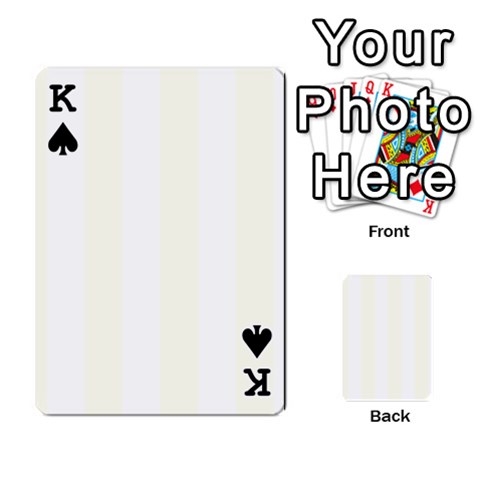 King Vertical Stripes Front - SpadeK